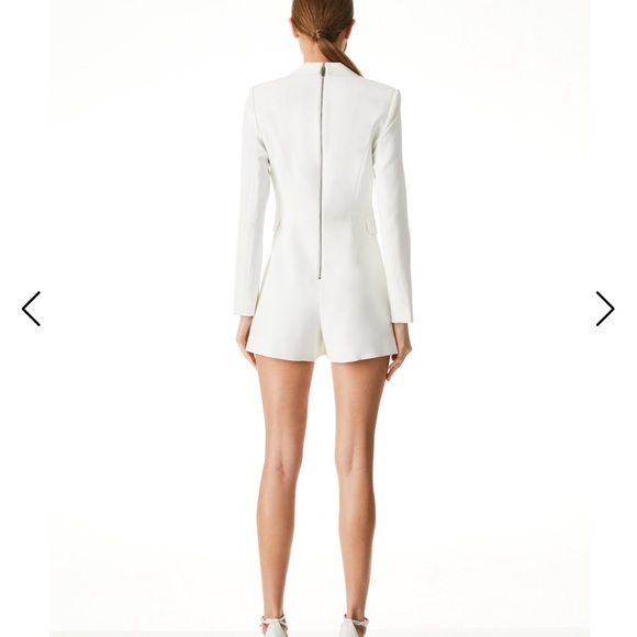 Alice+Olivia  KYRIE TUXEDO SKORT ROMPER - Picture 8 of 16